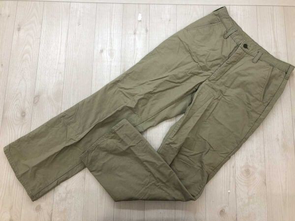 ラングラー Wrangler オールド レトロ アメカジ 総裏地 ストレート チノ ワーク パンツ ボトムス メンズ 綿100% 76cm/30 ベージュ拍卖