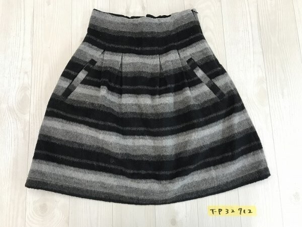 MYSTIC ミスティック レディース 裏地 サイドジップ 起毛 スカート F 黒グレー拍卖