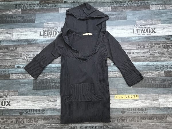 WAIPAI TRICOT レディース リブニット フーディー カットソー S/M グレー拍卖