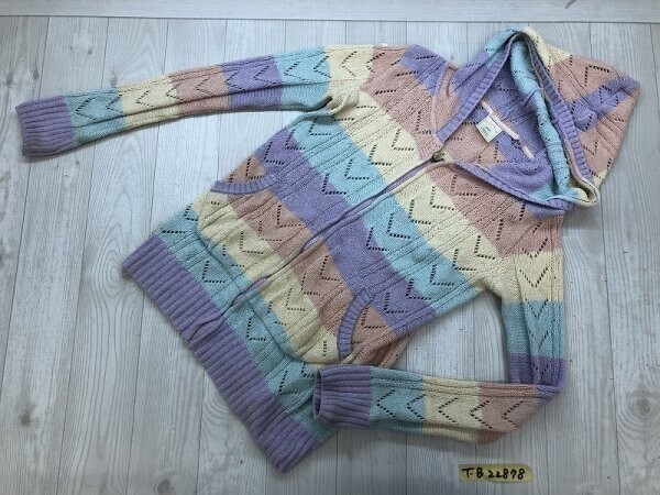 gelato pique ジェラートピケ レディース カラフルボーダー ジップパーカー F 紫ピンク他拍卖