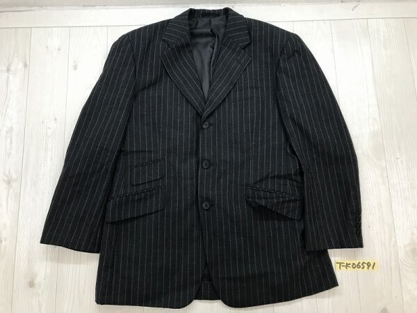 RICHARD JAMES リチャードジェームス メンズ 背抜き ストライプテーラードジャケット 春秋 グレー拍卖