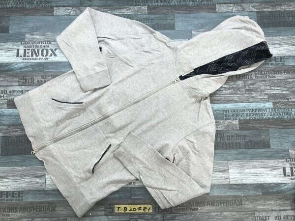 Dish レディース コットン ジップパーカー L 杢グレー拍卖