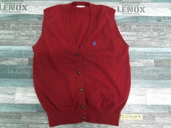 DUNLOP ダンロップ メンズ ゴルフ ニットベスト L エンジ拍卖