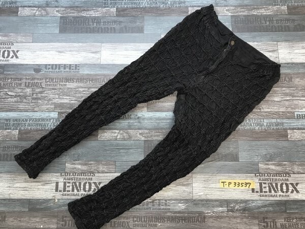 DOLLAR BOX レディース クシュクシュ 刺繍 パンツ 大きいサイズ XL 黒拍卖