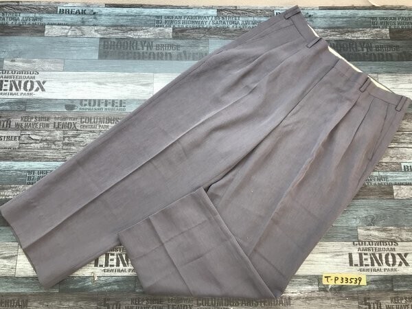 SPORTS SLACKS メンズ ポリエステル ツータックパンツ 91 グレー拍卖