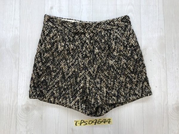 UNITED ARROWS ユナイテッドアローズ レディース ニットツイードハーフパンツ 38 ブラウン拍卖