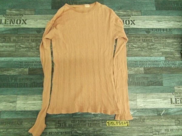 Y&O レディース 日本製 リブ 長袖カットソー 2 ピンク拍卖