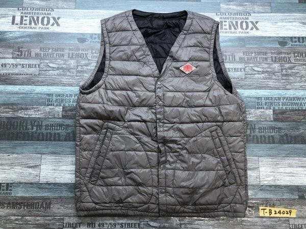 EVER RIVER メンズ 中綿 ベスト L グレー拍卖