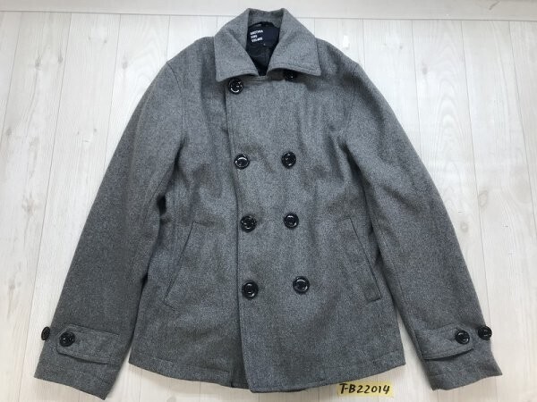 ANOTHER SIDE SQUARE メンズ ポリエステルウール他 Pコート L グレー拍卖