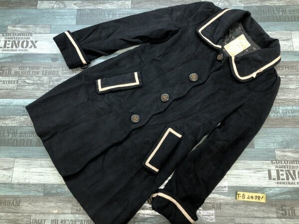 PINKY GIRLS ピンキーガールズ レディース 起毛 ロングコート S 紺拍卖