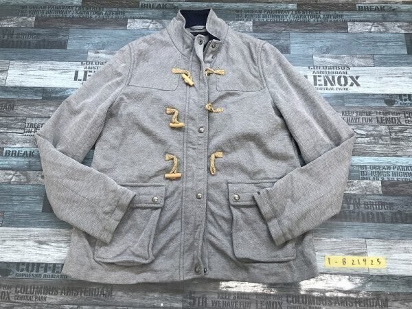 TOMMY HILFIGER トミーヒルフィガー レディース ダッフルコート風 ジップジャケット M 杢グレー拍卖