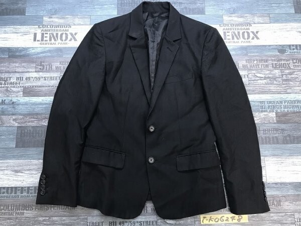 nano universe ナノユニバース メンズ 裏地 テーラードジャケット S 春秋冬 黒拍卖