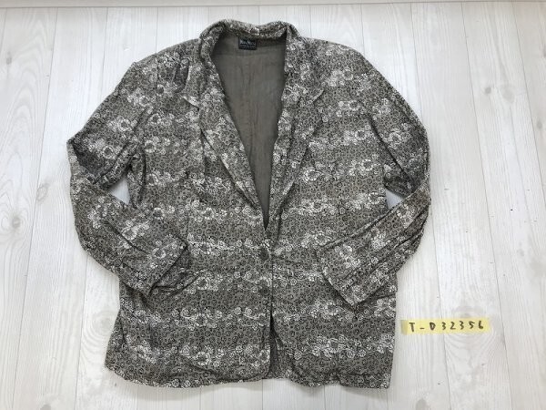 Misu Maru レディース 花柄 薄手 ジャケット ベージュ白拍卖