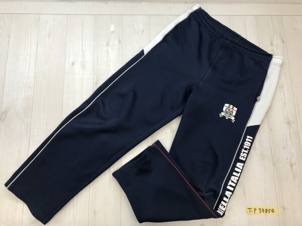 FILA フィラ メンズ ワンポイント刺繍 ジャージパンツ S ネイビー拍卖
