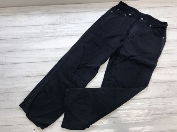 Sweet Camel スイートキャメル オールド 国産レトロ 古着 ストレート パンツ ボトムス レディース テンセル100% 日本製 ウエスト68 紺拍卖