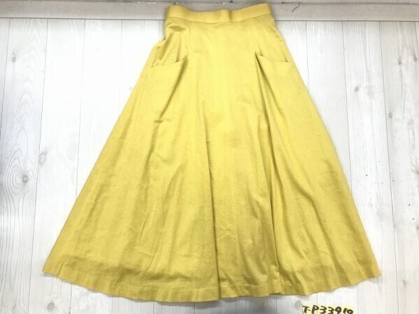 LANCEL ランセル レディース フレア スカート コットン 9 黄色拍卖