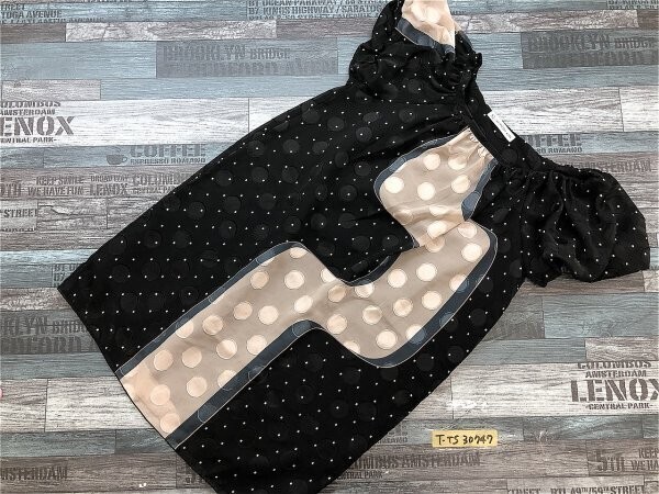 LABORATORY WORK ラボラトリーワーク レディース ドット シフォン チュニック ワンピース M 黒拍卖