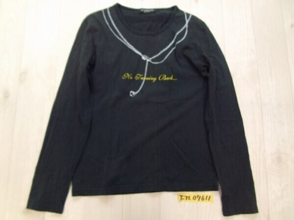 LE COSTUME BOYCOTT ボイコット メンズ プリント ロンT 長袖Tシャツ 2 黒拍卖