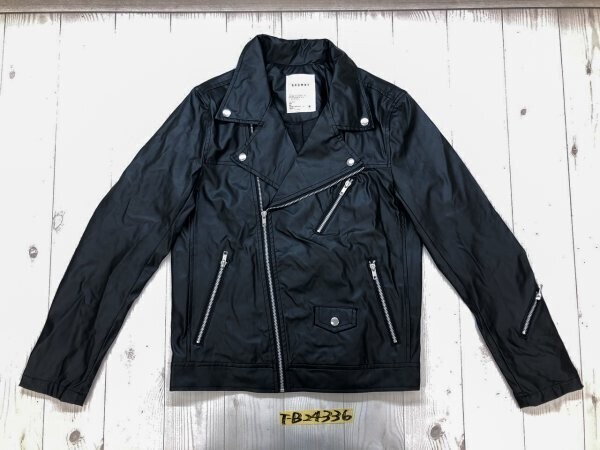 BROWNY WEGO ウィゴー メンズ 合皮 ライダースジャケット M 黒拍卖