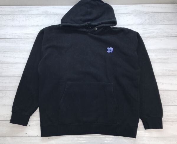 インポート ストリート ローカル 古着 Basl local hero produce プリント スウェット フーディー プルオーバー パーカー メンズ XL 黒拍卖