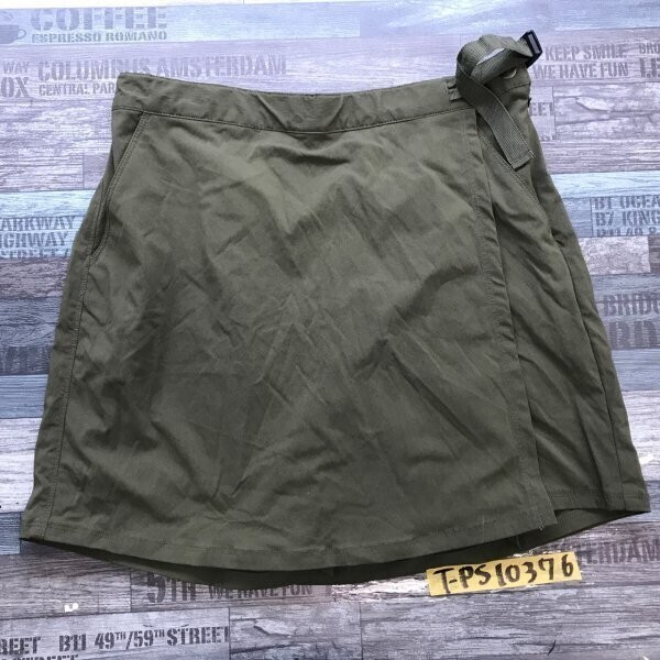 LAD WEATHER レディース サイドベルト付き 巻きスカート ハーフパンツ W31 カーキ拍卖