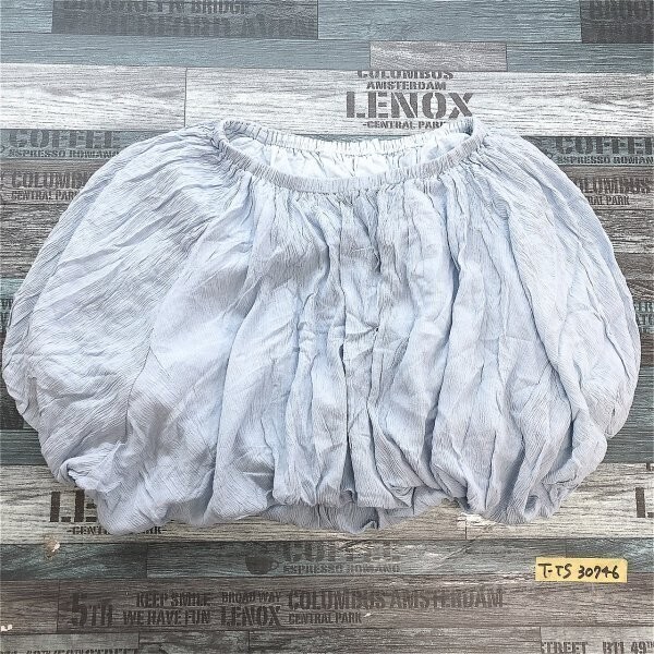 訳あり新品!Another Edition アナザーエディション レディース やや汚れ シワ加工 ギャザープルオーバーカットソー F 水色拍卖