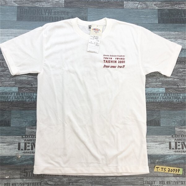 タグ付き新品!SOMPS メンズ レディース スポーツサイエンスアカデミー2001 メッシュ 半袖Tシャツ M 白拍卖