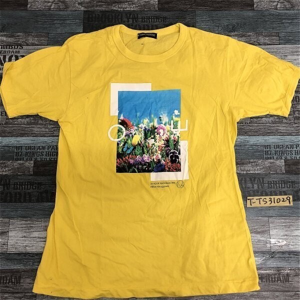 日テレ 24時間テレビ メンズ 蜷川実花 半袖 チャリTシャツ L 黄色拍卖
