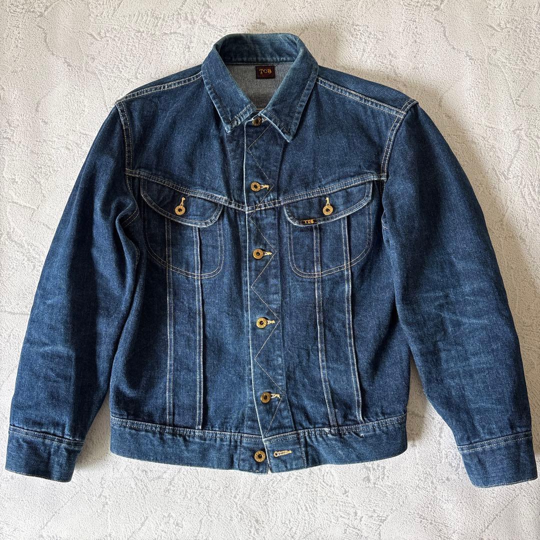 サイズ44:TCBジーンズ Cats Drive Jacket 14.6oz (ビンテージ Lee 101 再現モデル)拍卖
