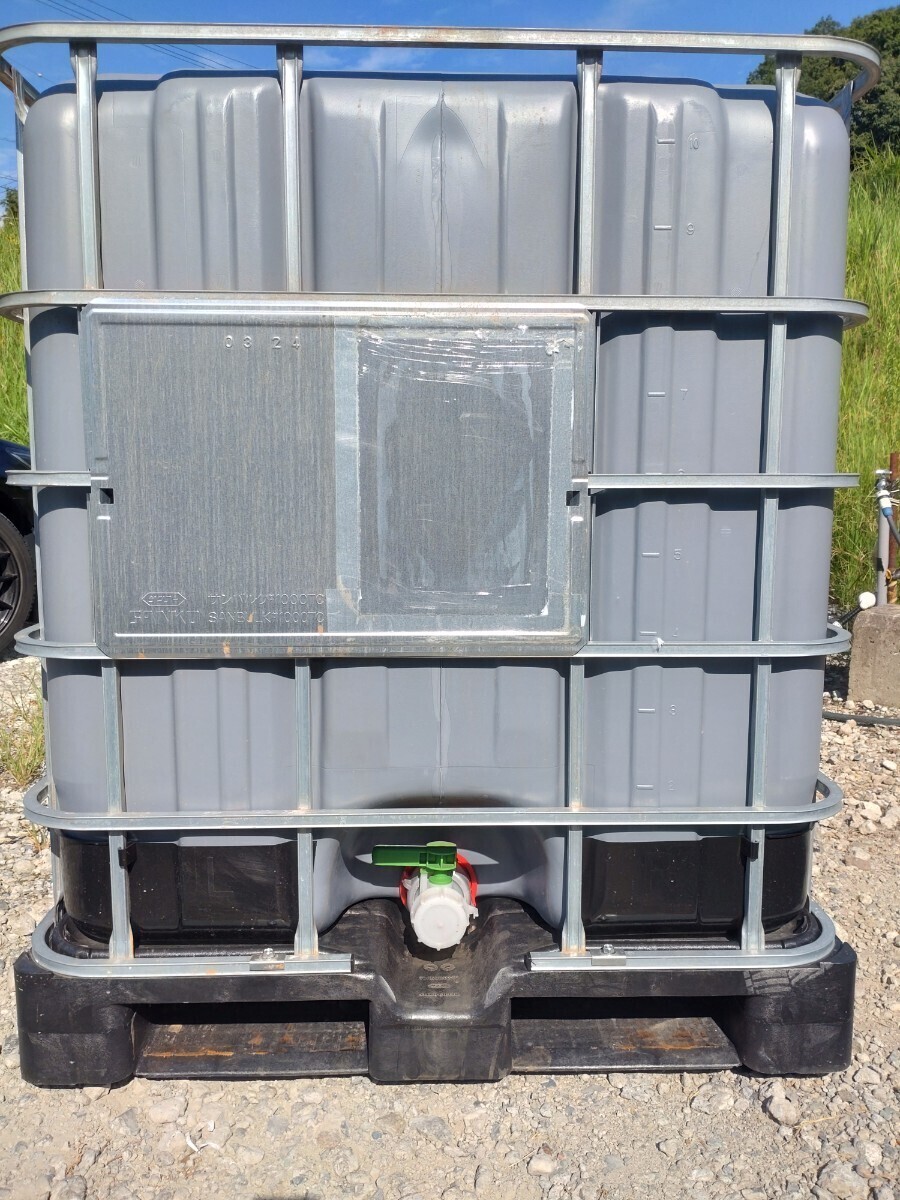 ☆神戸市北区発☆サンコー(SANKO)製IBCコンテナグレーパレット付 UVカット 農業用貯水 雨水集水 アドブルー 産廃 その他用途etc拍卖