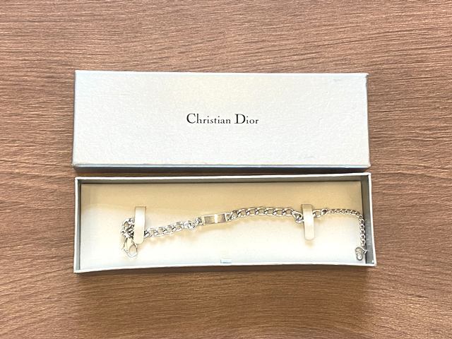 &KA104882: Christian Dior クリスチャンディオール ブレスレット シルバーカーラー メッキアクセサリー ブランド品 中古拍卖