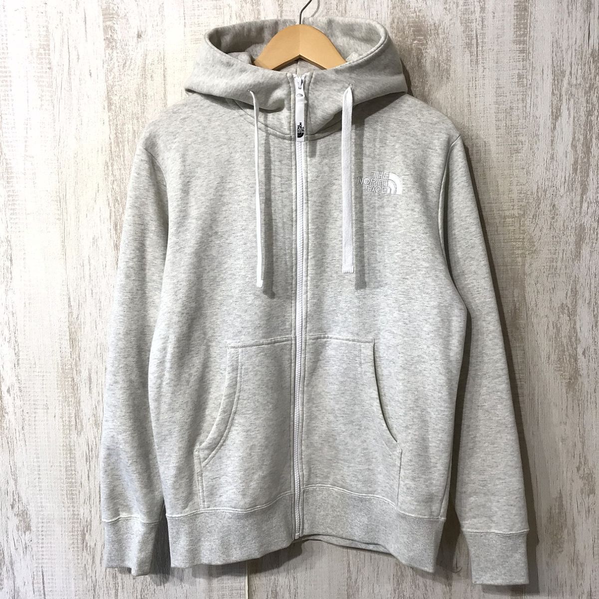 984☆【スウェットパーカー リアビューフルジップフーディ 】THE NORTH FACE ノースフェイス グレー S拍卖