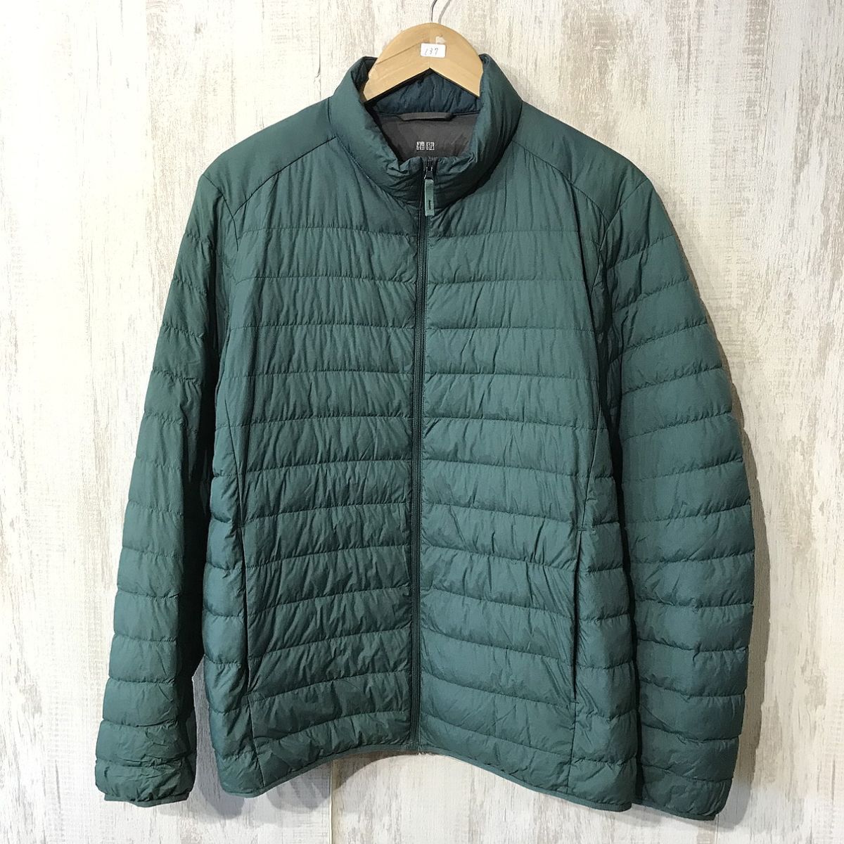 137☆【ウルトラライトダウンジャケット】UNIQLO ユニクロ 緑拍卖