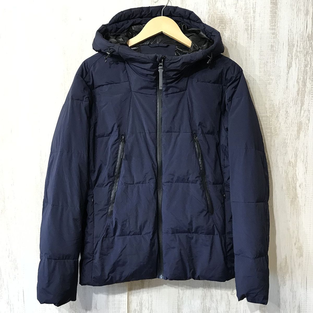 997☆【WASHABLE DOWN ウォッシャブル ダウンジャケット】WORKMAN ワークマン ダウンパーカー 紺 M拍卖