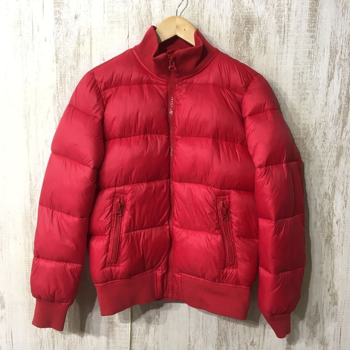 V517☆【フェイクダウンジャケット】GAP ギャップ 赤 XS拍卖