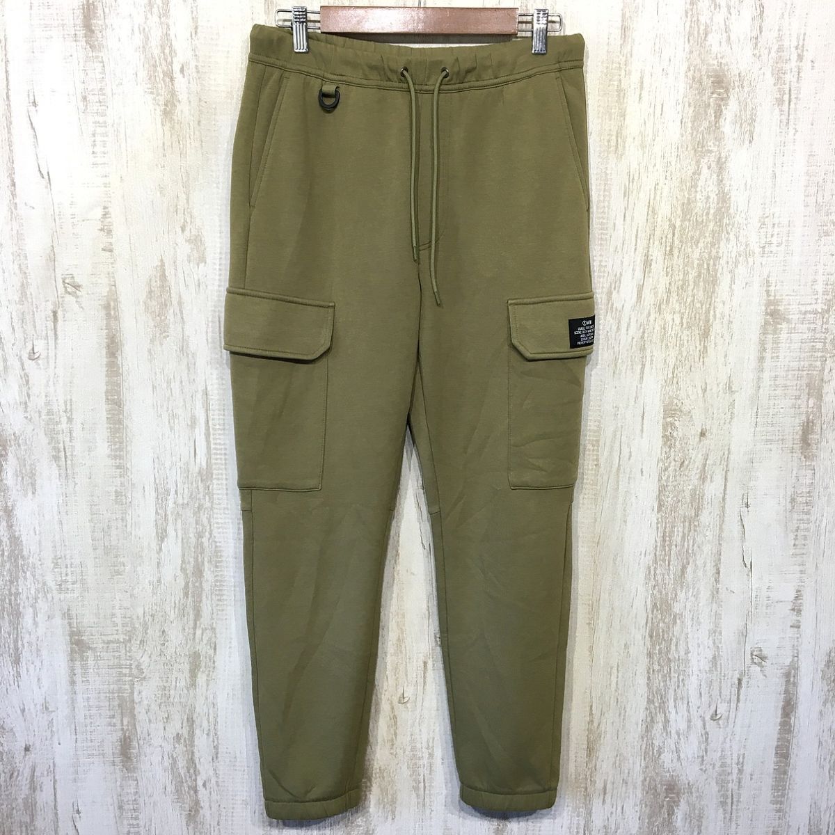 P961☆【 1MW by SOPH. ソフ コラボ カーゴイージーパンツ】GU×SOPH ソフネット カーキ M拍卖