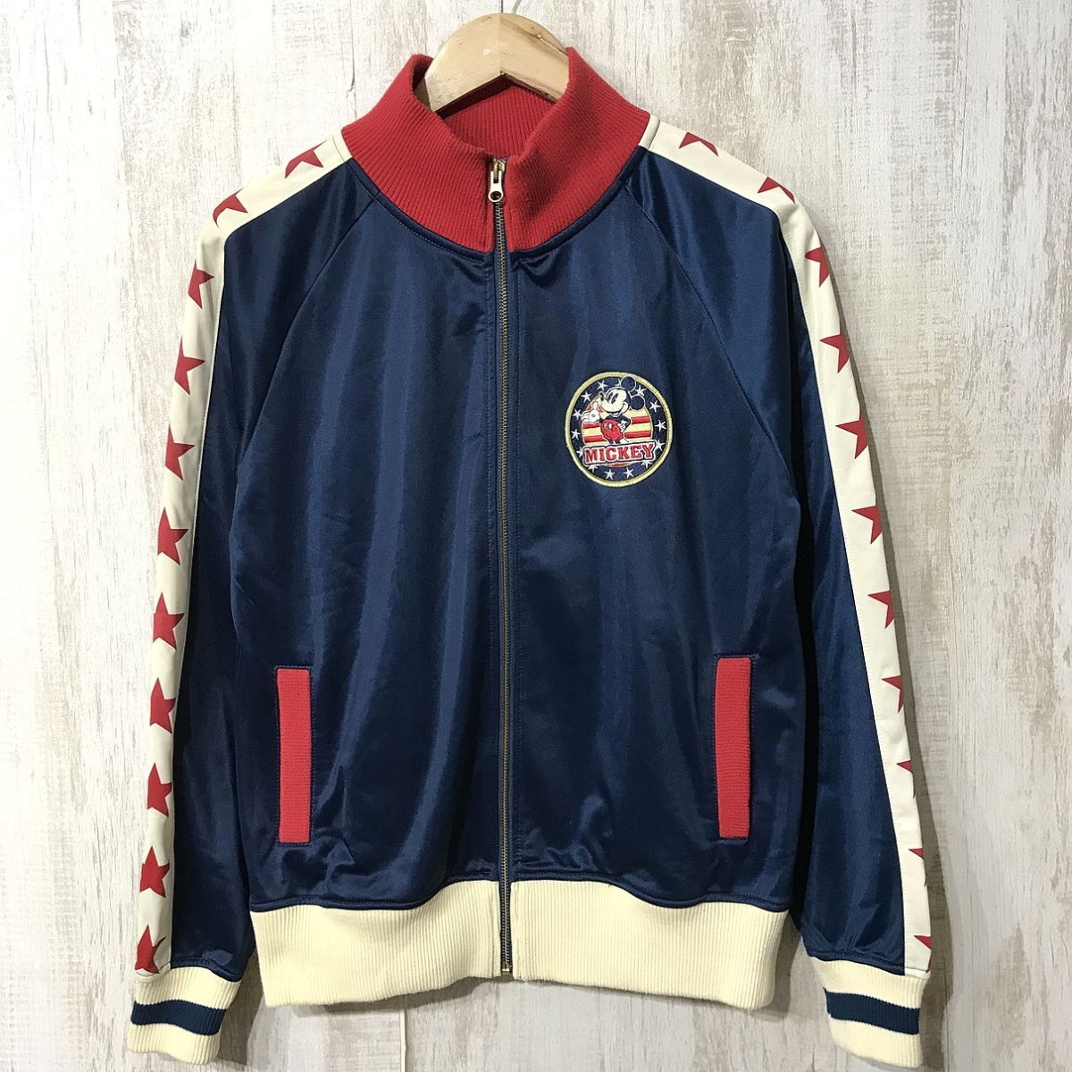 946☆【ミッキーマウス リブトラックジャケット】DISNEY RESORT ディズニーリゾート ジャージ M拍卖