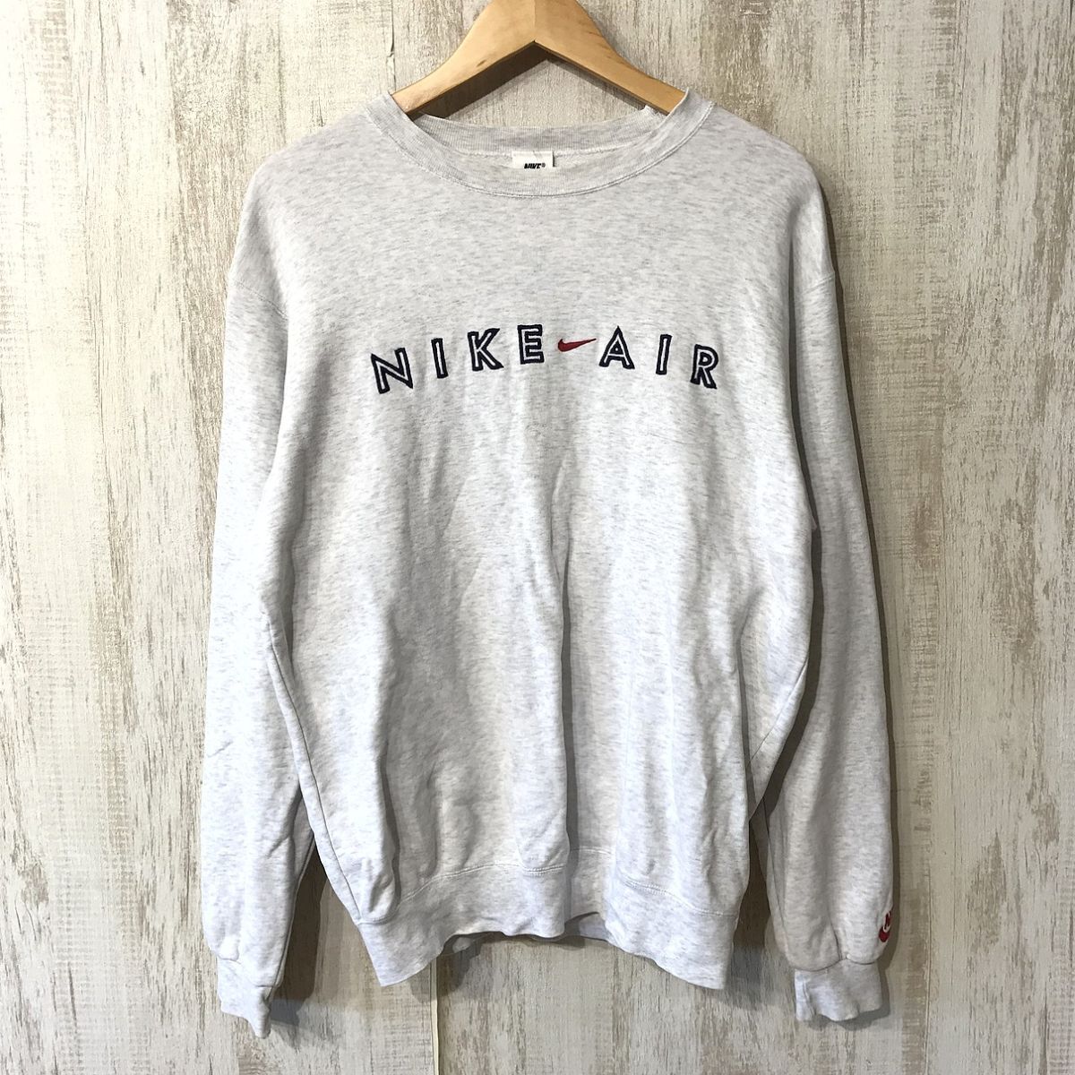 953☆【00s Y2K ヴィンテージ NILE AIR スウェットシャツ】NIKE ナイキ トレーナー グレー XL拍卖