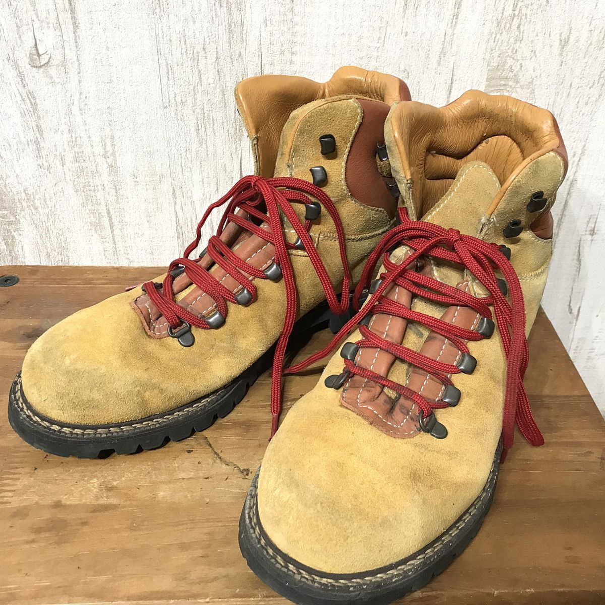 S507☆【EIGER アイガー トレッキングブーツ】adidas アディダス オリジナルス 茶 29拍卖