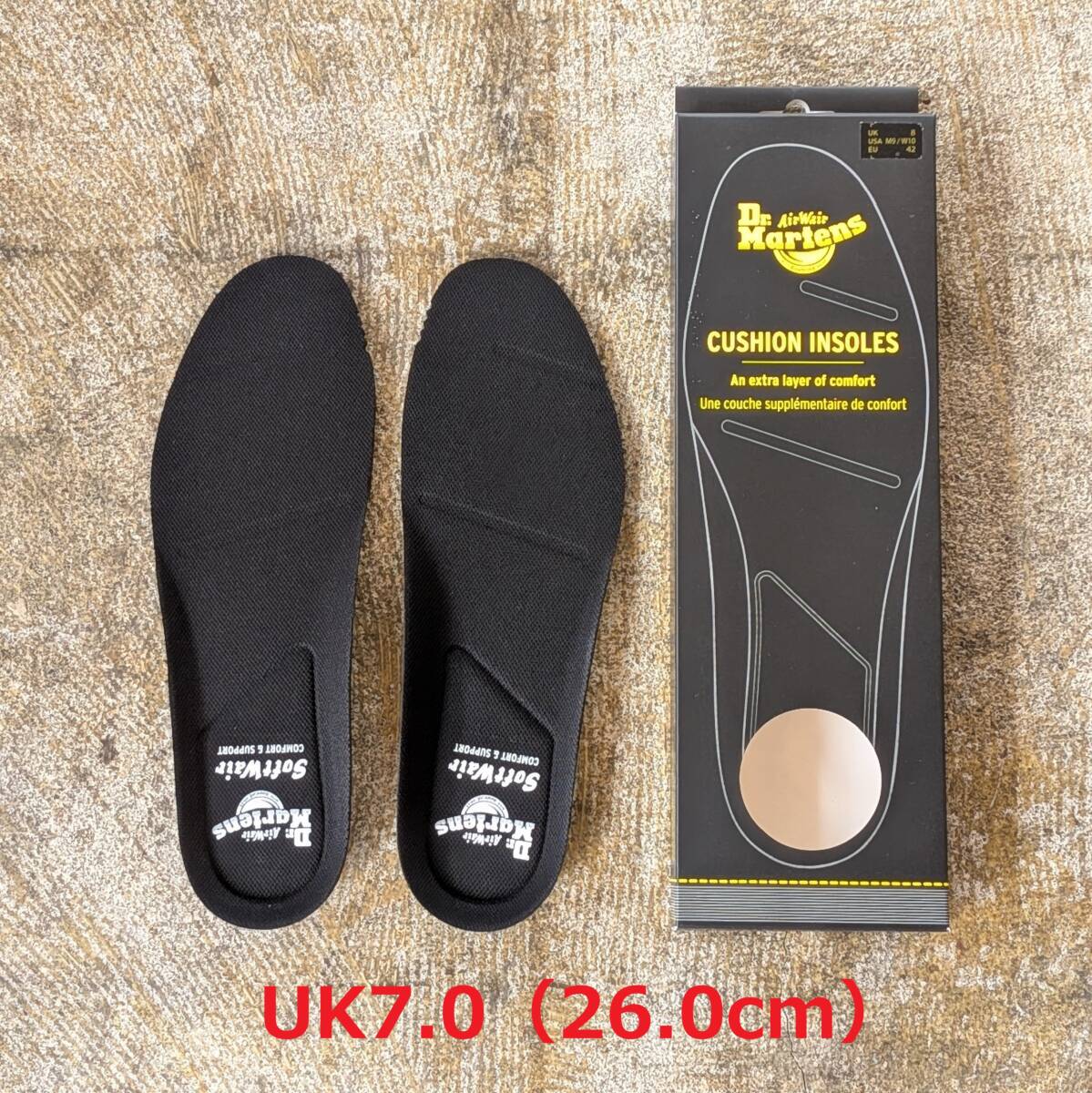 ● 送料¥230 ● 26cm(UK7)Dr.Martens ドクターマーチン CUSHION INSOLE クッションインソール サイズ調整 AD064001 中敷き 新品 正規品拍卖