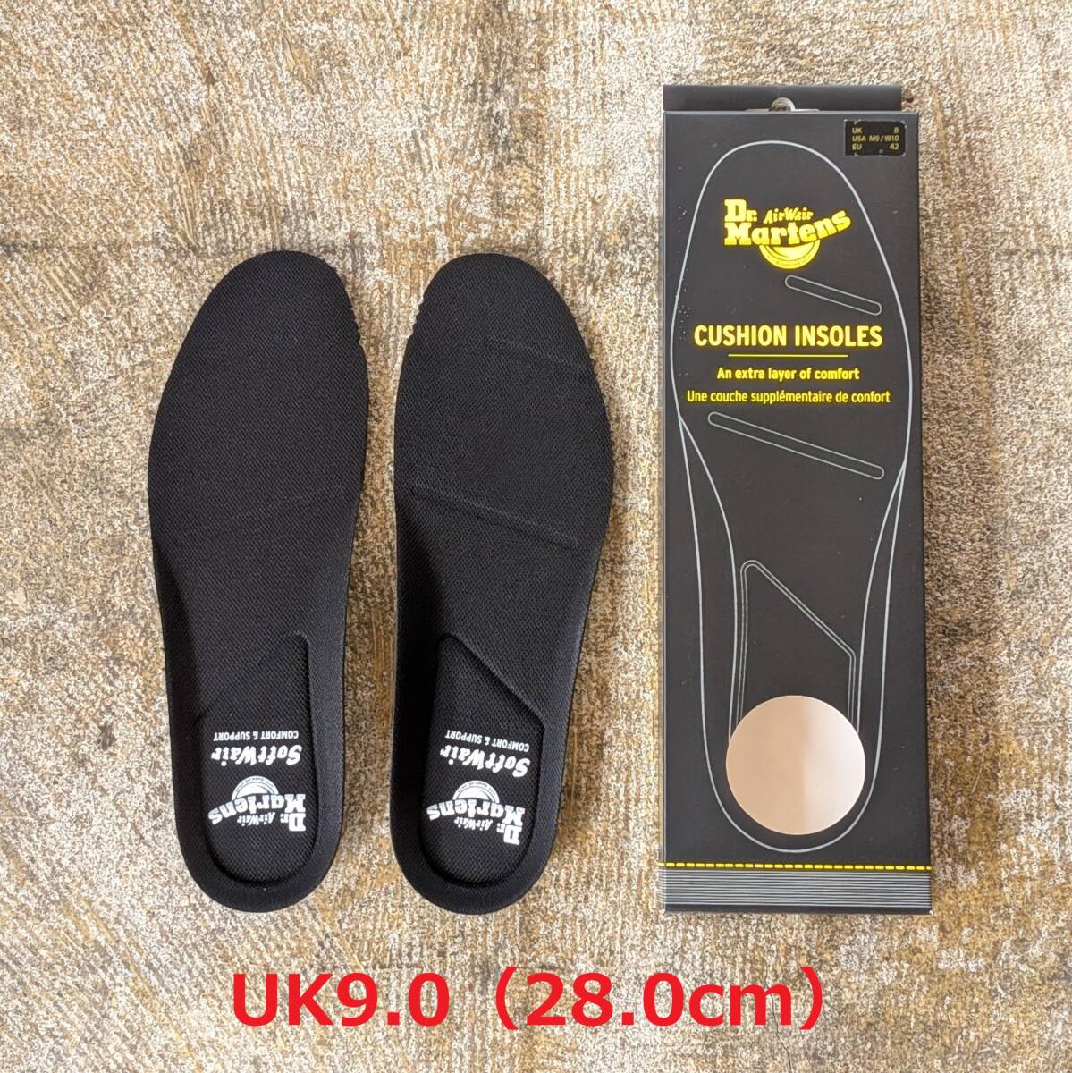 ● 送料¥230 ● 28cm(UK9) Dr.Martens ドクターマーチン CUSHION INSOLE クッションインソール サイズ調整 AD06400 中敷き 新品 正規品拍卖