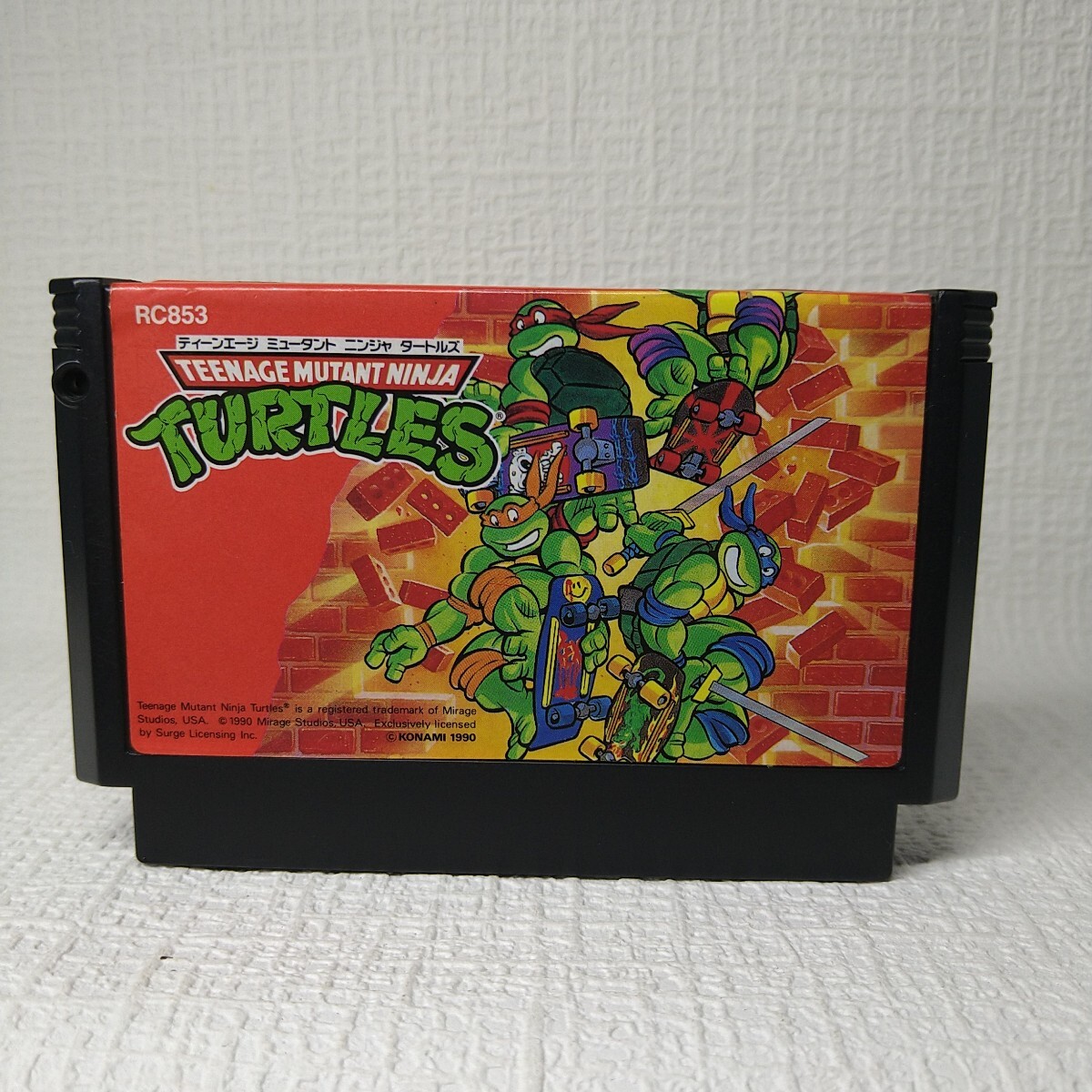 【FC】ファミコンソフト/ ディーンエージ ミュータント ニンジャ タートルズ クリーニング済み!!【ソフトのみ】管理No.資500拍卖