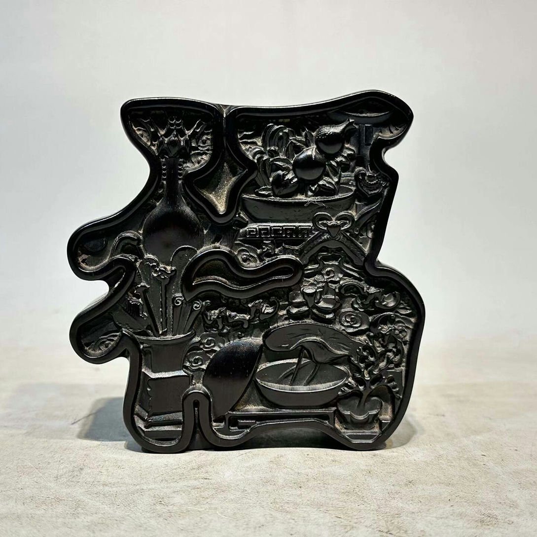 ▼渡鶴羽▼E0189清時代 小叶紫檀文房箱 小叶紫檀木細密細工★古置物★古賞物★古擺件★蒐集家放出★唐物拍卖