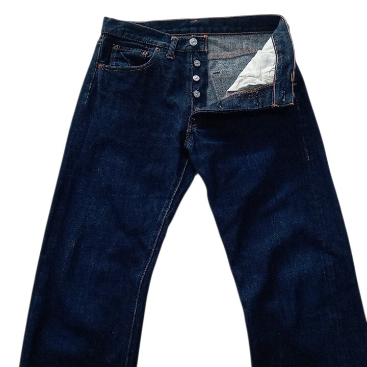 濃紺 旧DENIME ドゥニーム オリゾンティ 501 66モデル セルビッジ デニム パンツ 31 ヴィンテージ 復刻 レプリカ拍卖