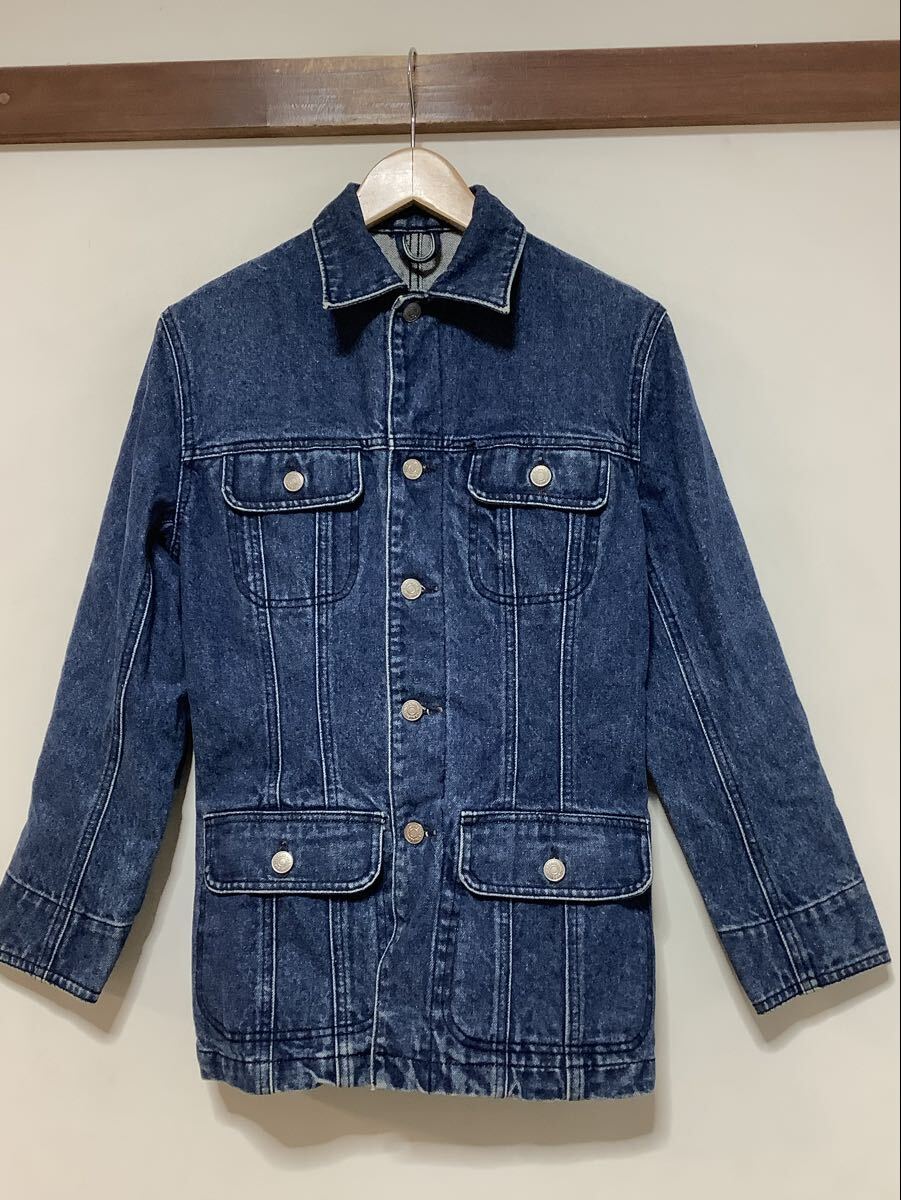 つ1743 Ralph Lauren COUNTRY ラルフローレンカントリー ポロカン 90's ビンテージ デニムジャケット 9号 古着 Mサイズ拍卖