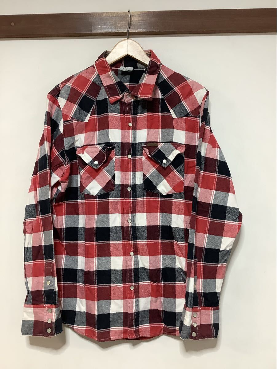つ1759 carhartt カーハート チェックネルシャツ 長袖ウエスタンシャツ XL レッド/ブラック/ホワイト 05159拍卖