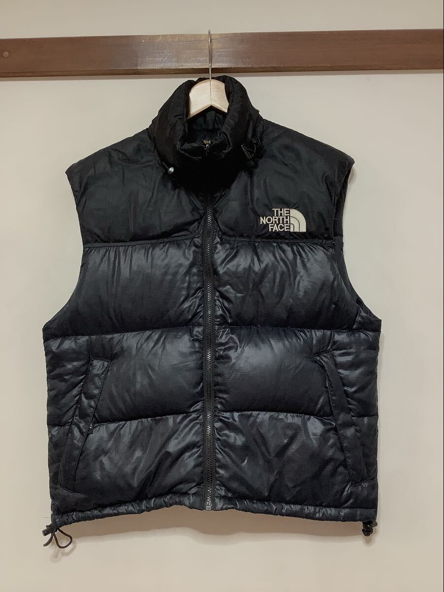 な1739 THE NORTH FACE ノースフェイス ヌプシベスト ダウンベスト Lサイズ相当 ブラック ロゴ刺繍 NDW-1082拍卖