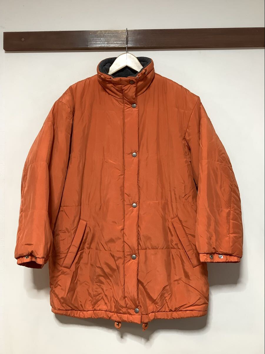 は1738 LACOSTE SPORT ラコステスポーツ 中綿ナイロンジャケット パデットジャケット 40 レディース 大きめ オールド オレンジ 裏フリース拍卖