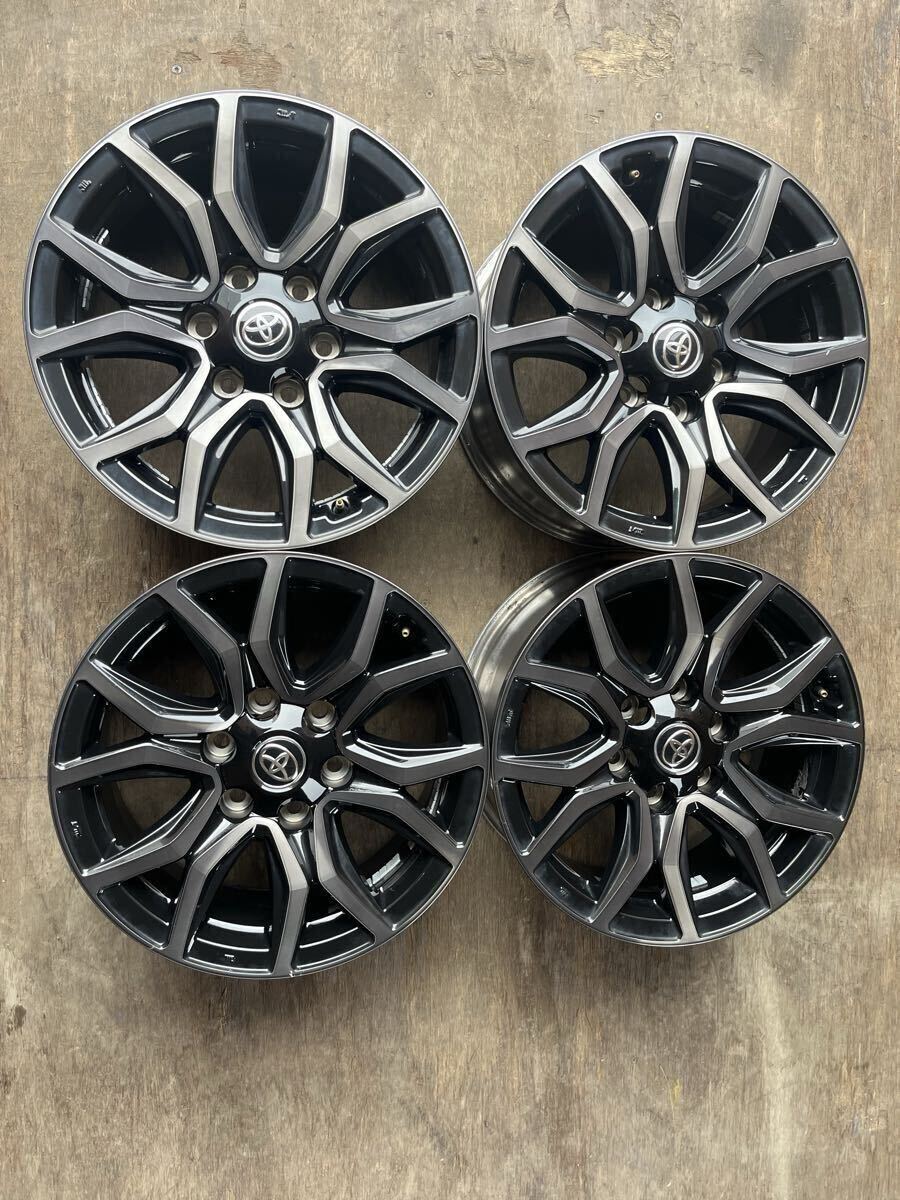 ENKEI製トヨタ ハイラックス GRスポーツ 純正 18x7.5J ET+30 PCD139.7 6H 4本 セット インチアップに プラド FJクルーザー拍卖