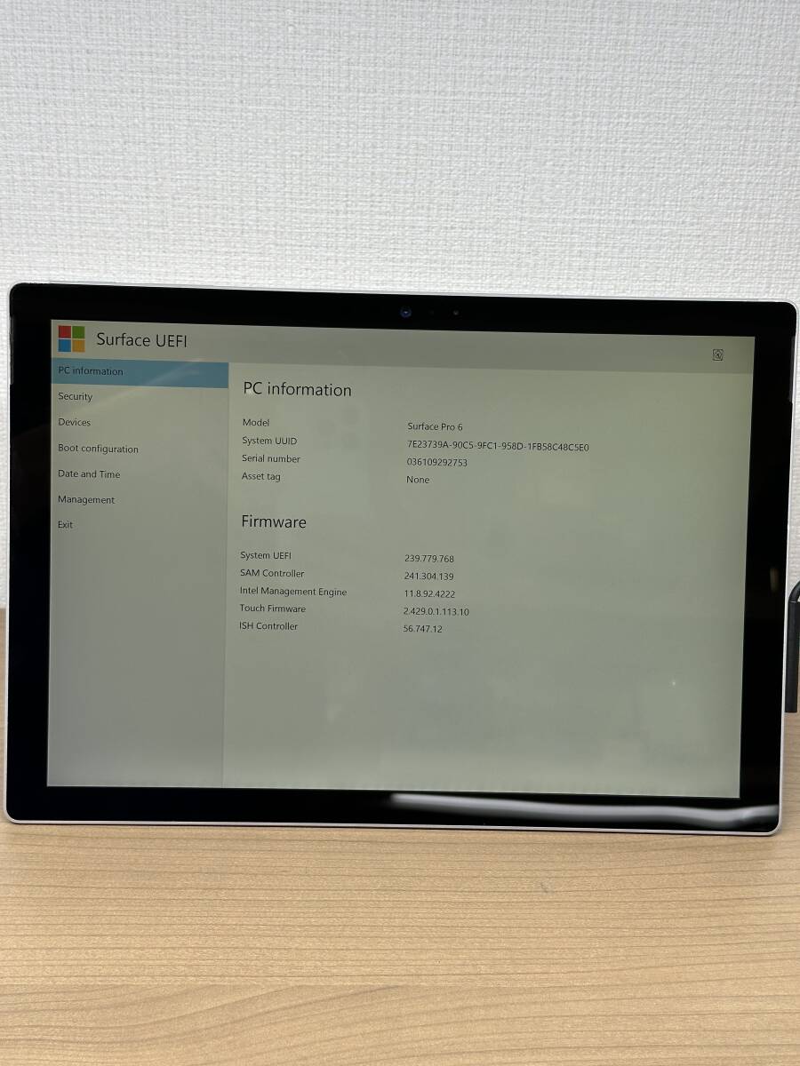 【ジャンク】Microsoft Surface Pro 6【intel Core i5-8350U 1.70GHz/8GB/SSD 256GB】U250914826R06351拍卖
